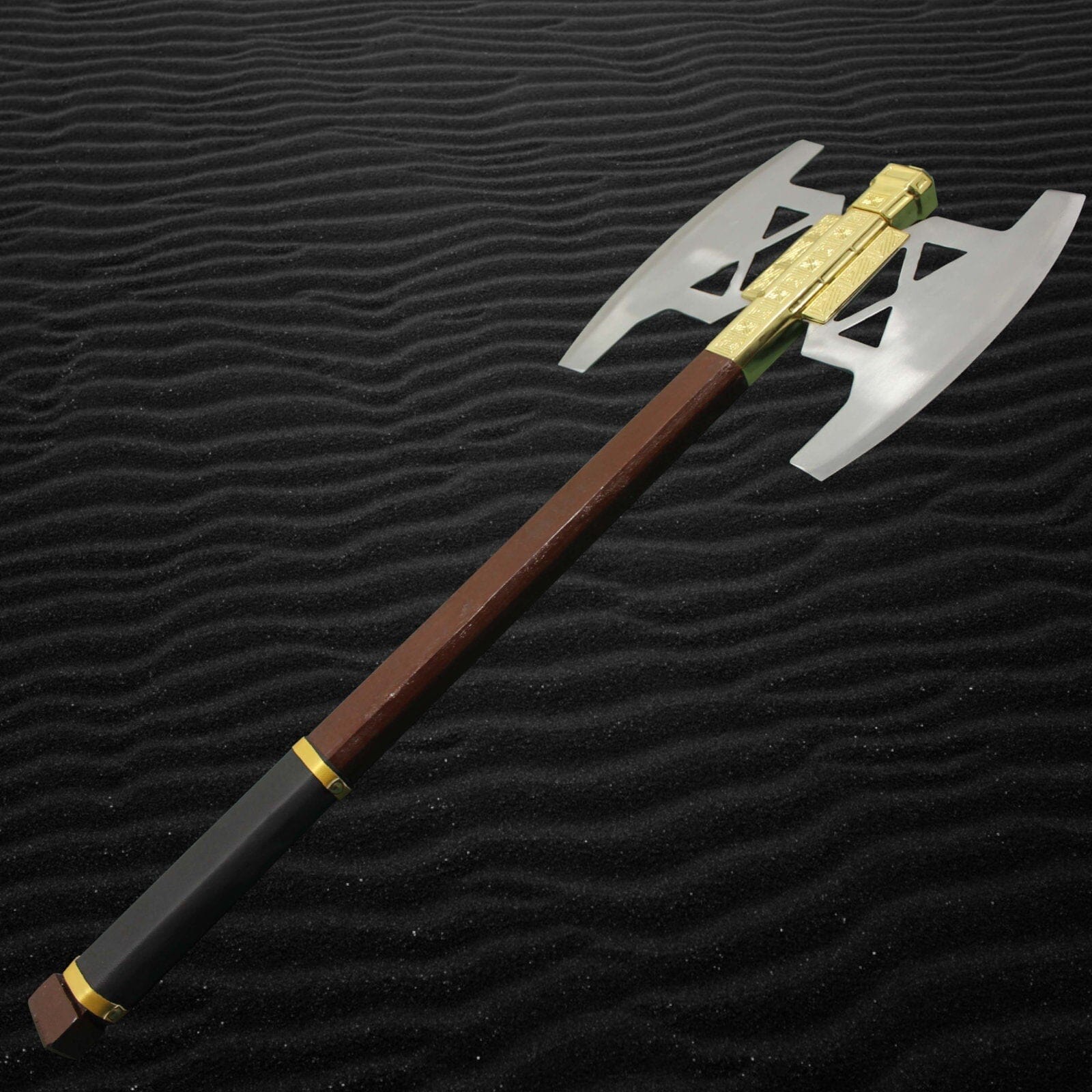 Gimli Battle Axe Handmade Replica From Lord of the Rings (LOTR) Gold Plated Camping Terror Defender 
