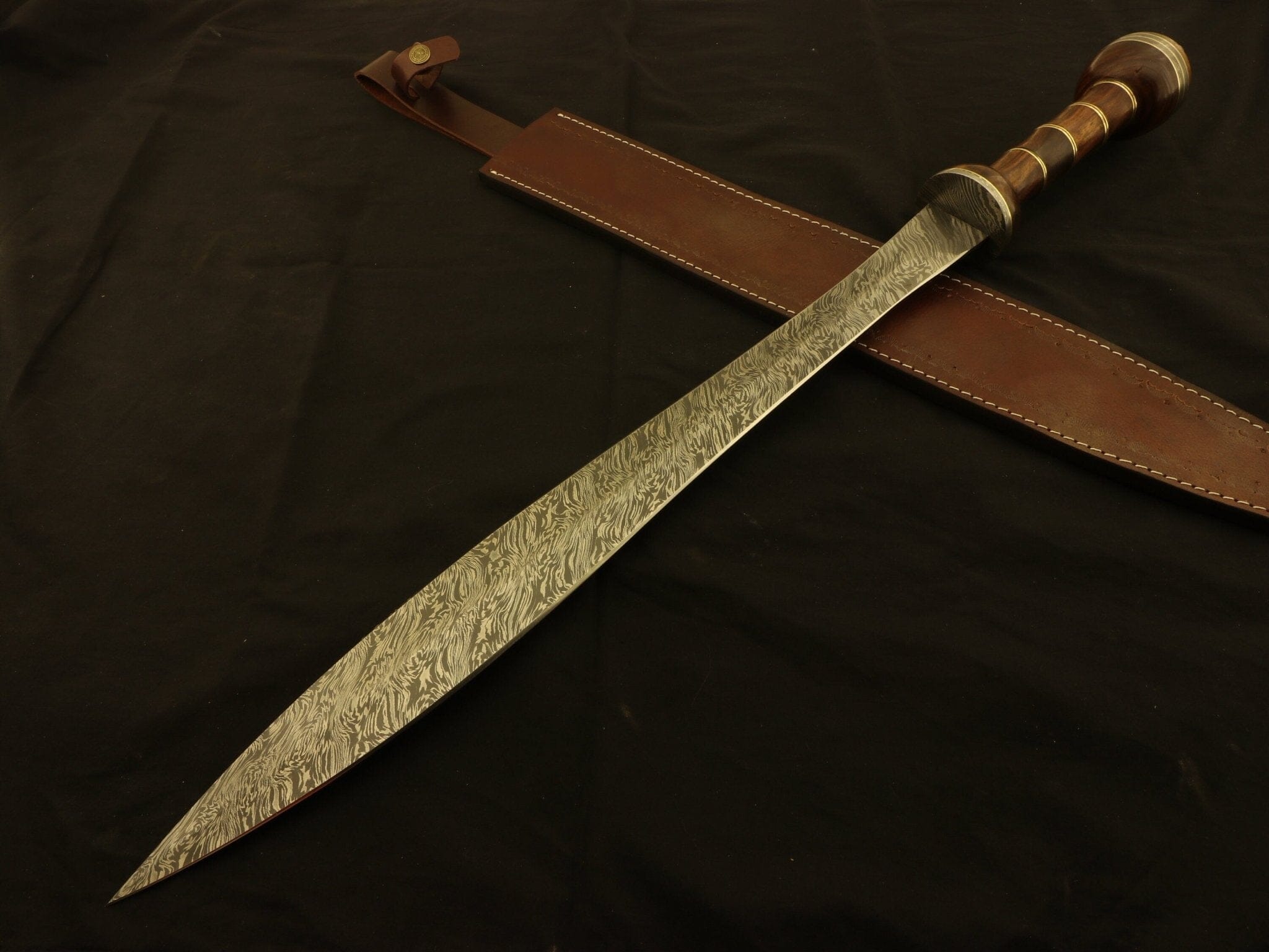 Hand Forged Damascus Steel Roman Gladius Sword | Dagger Warrior Sword | Historical Gladius Costume Weapons Terror Defender 