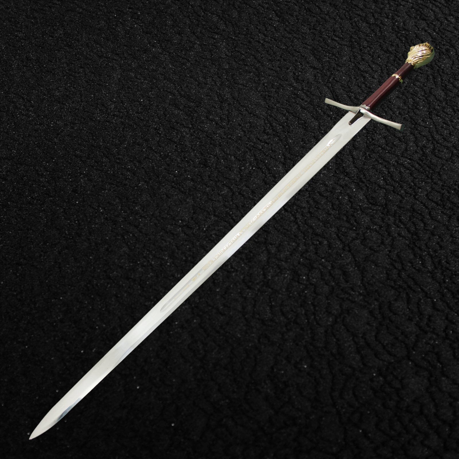 Handmade Chronicles Of Narnia Prince Sword Replica Gold Color + Plaque Costume Weapons Terror Defender 