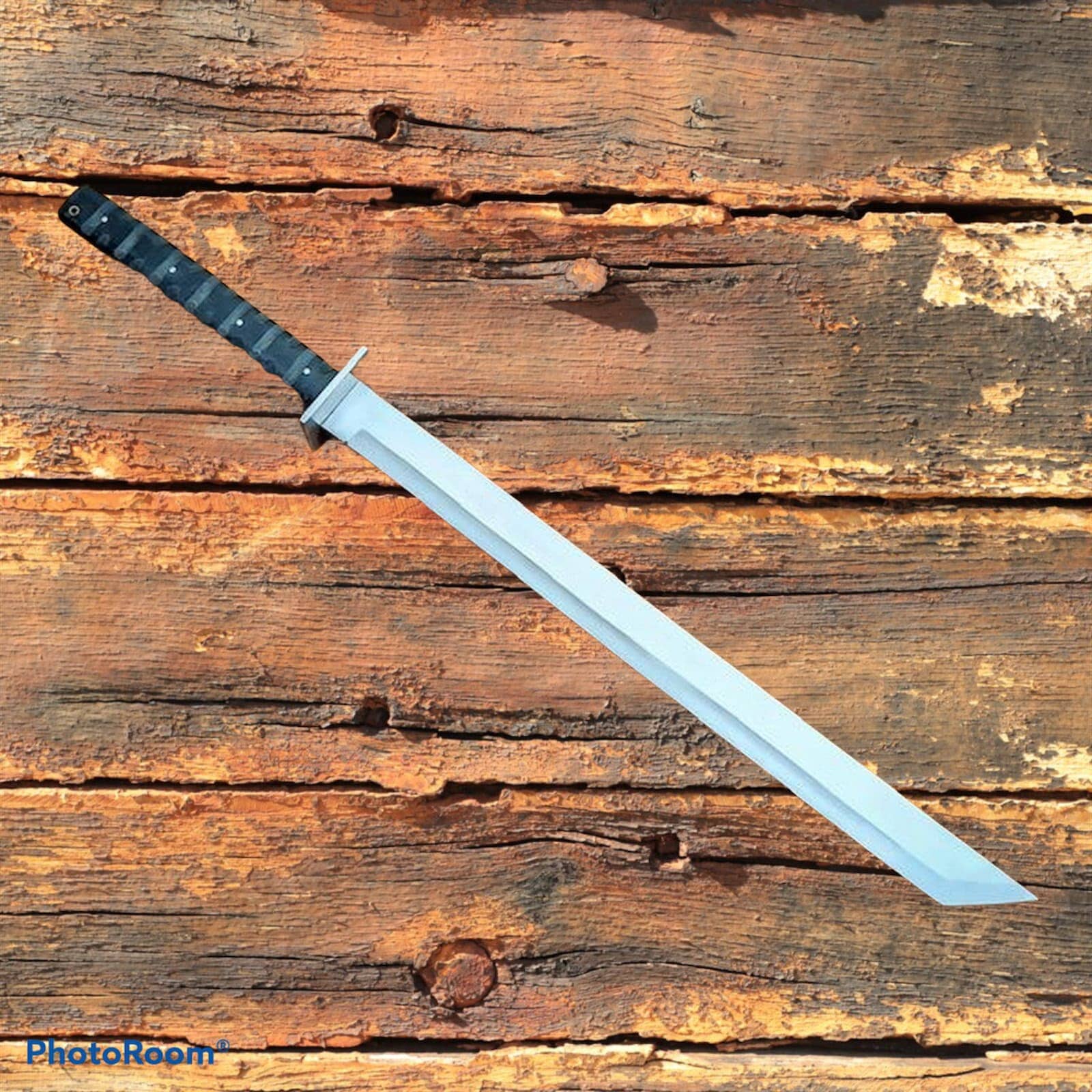 Handmade D2 Tool Steel Tactical Combat Samurai Sword Costume Weapons Terror Defender 