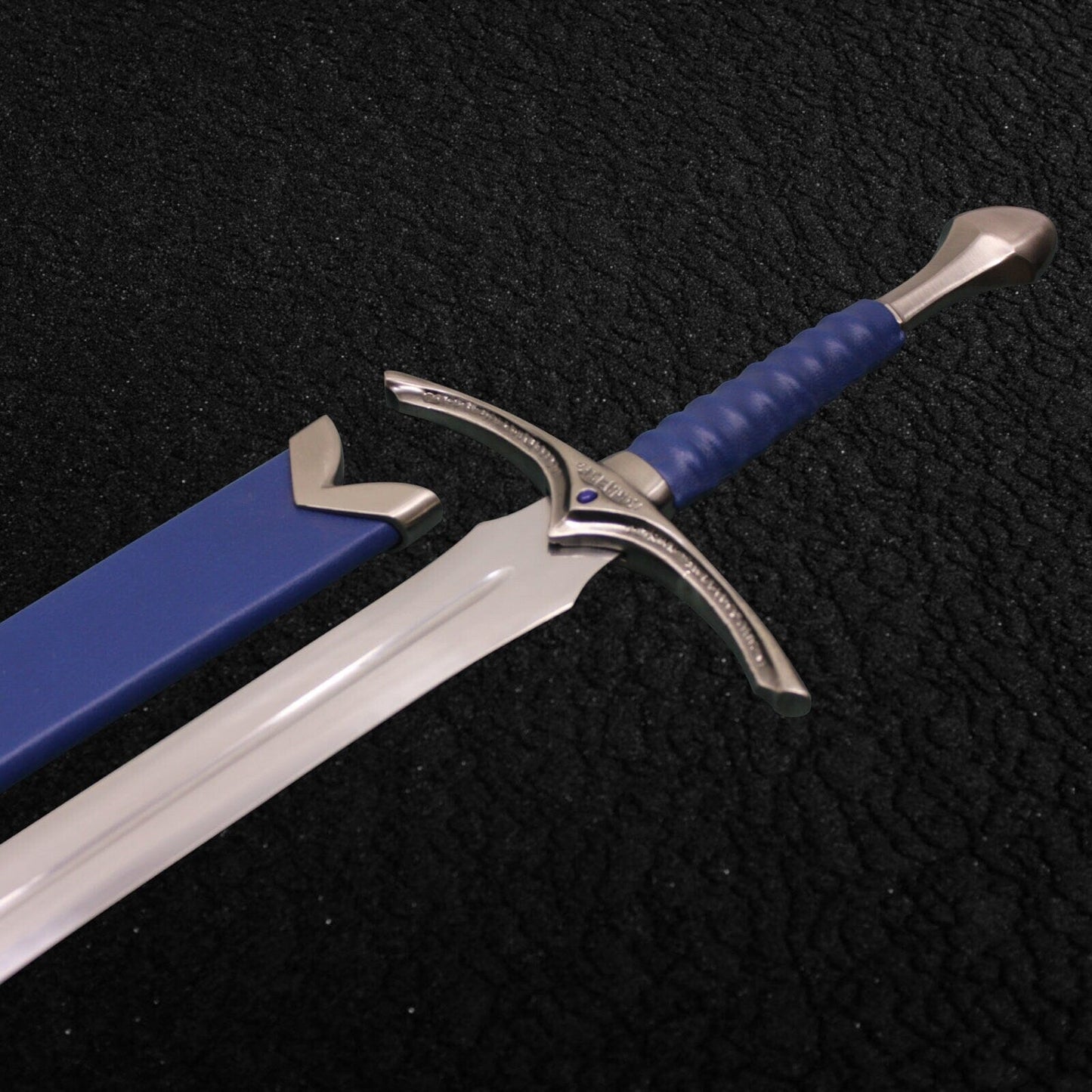 Handmade Glamdring Sword of Gandalf with Cover Lord of The Rings (LOTR) Replica Sword (Blue) Costume Weapons Terror Defender 