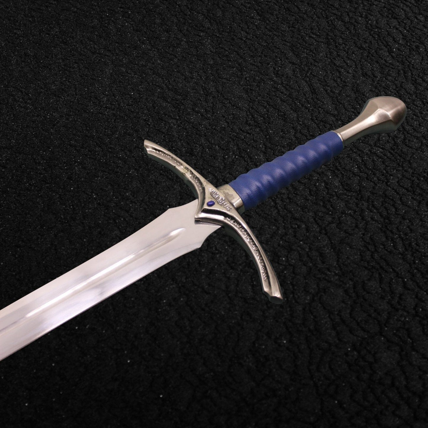 Handmade Glamdring Sword of Gandalf with Cover Lord of The Rings (LOTR) Replica Sword (Blue) Costume Weapons Terror Defender 