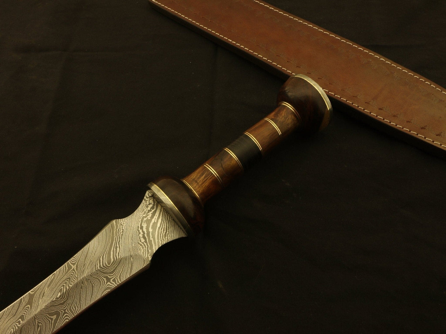 Roman Gladius Historical Custom Handmade Damascus Steel Blade, Dagger Warrior Sword Costume Weapons Terror Defender 