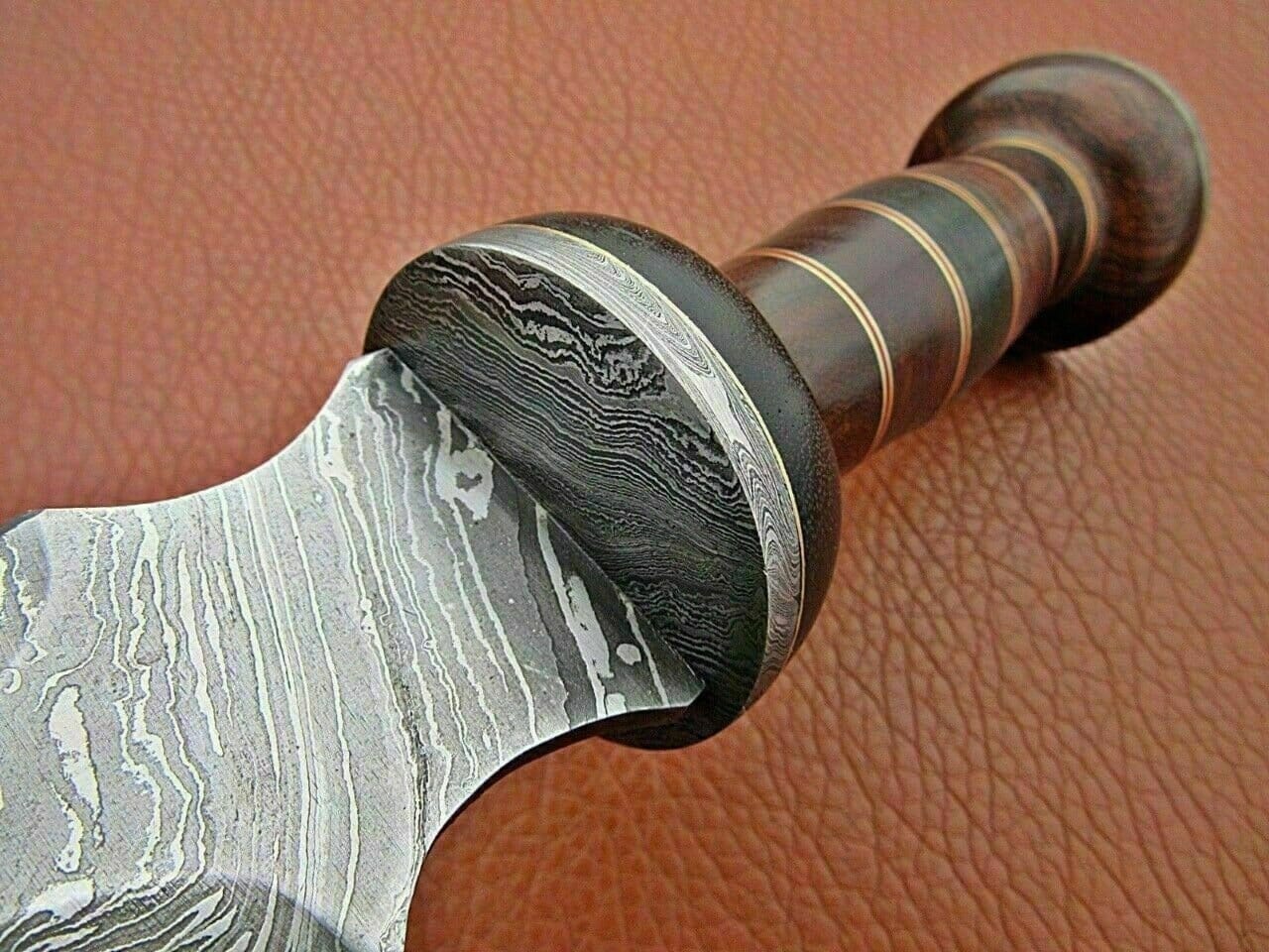 Roman Gladius Historical Custom Made Damascus Steel Blade, Dagger Warior Sword Costume Weapons Terror Defender 