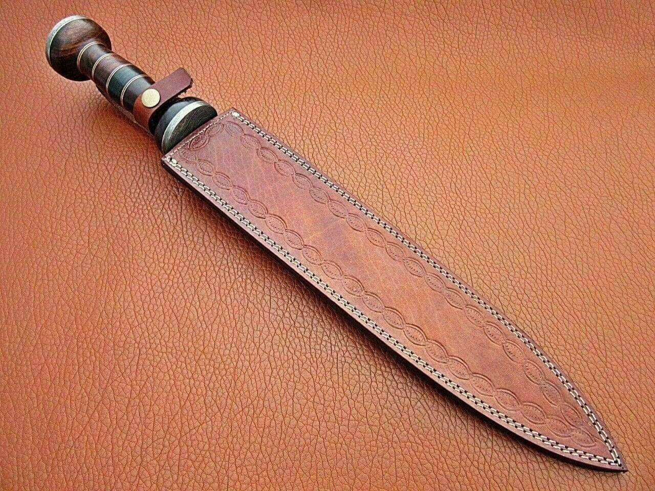 Roman Gladius Historical Custom Made Damascus Steel Blade, Dagger Warior Sword Costume Weapons Terror Defender 