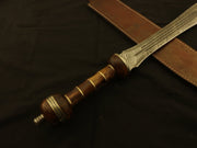 Roman Gladius Historical Custom Made Damascus Steel Blade Dagger Warrior Sword Battle Ready Sword Costume Weapons Terror Defender 
